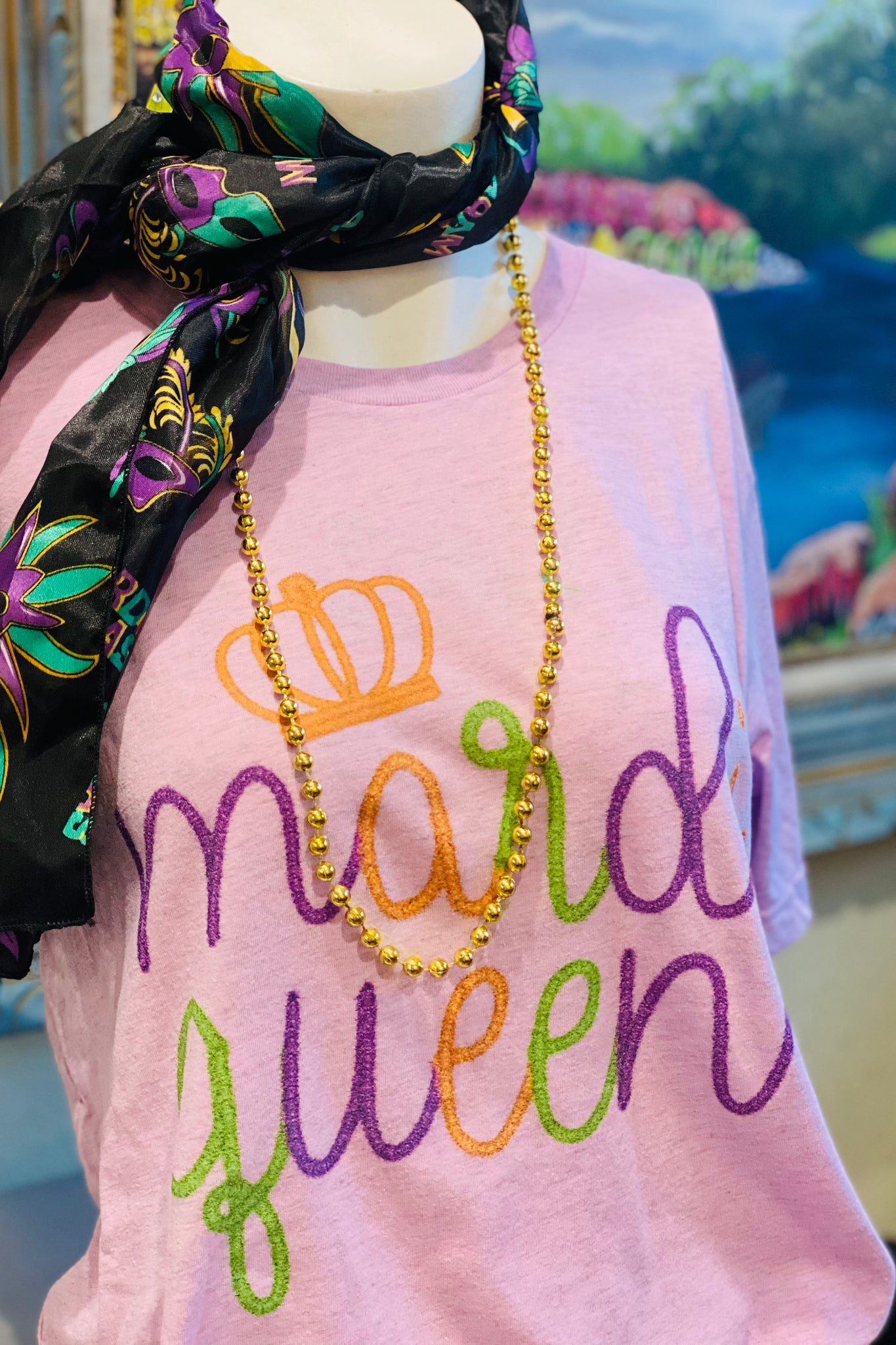 Purple Mardi Queen Graphic Tee