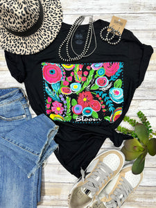 Callie Ann Stelter Bloom Vneck Tee