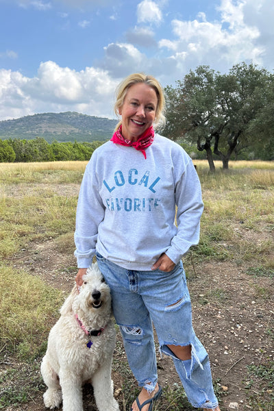 Favorite Local Vintage Distressed Crewneck Sweatshirt