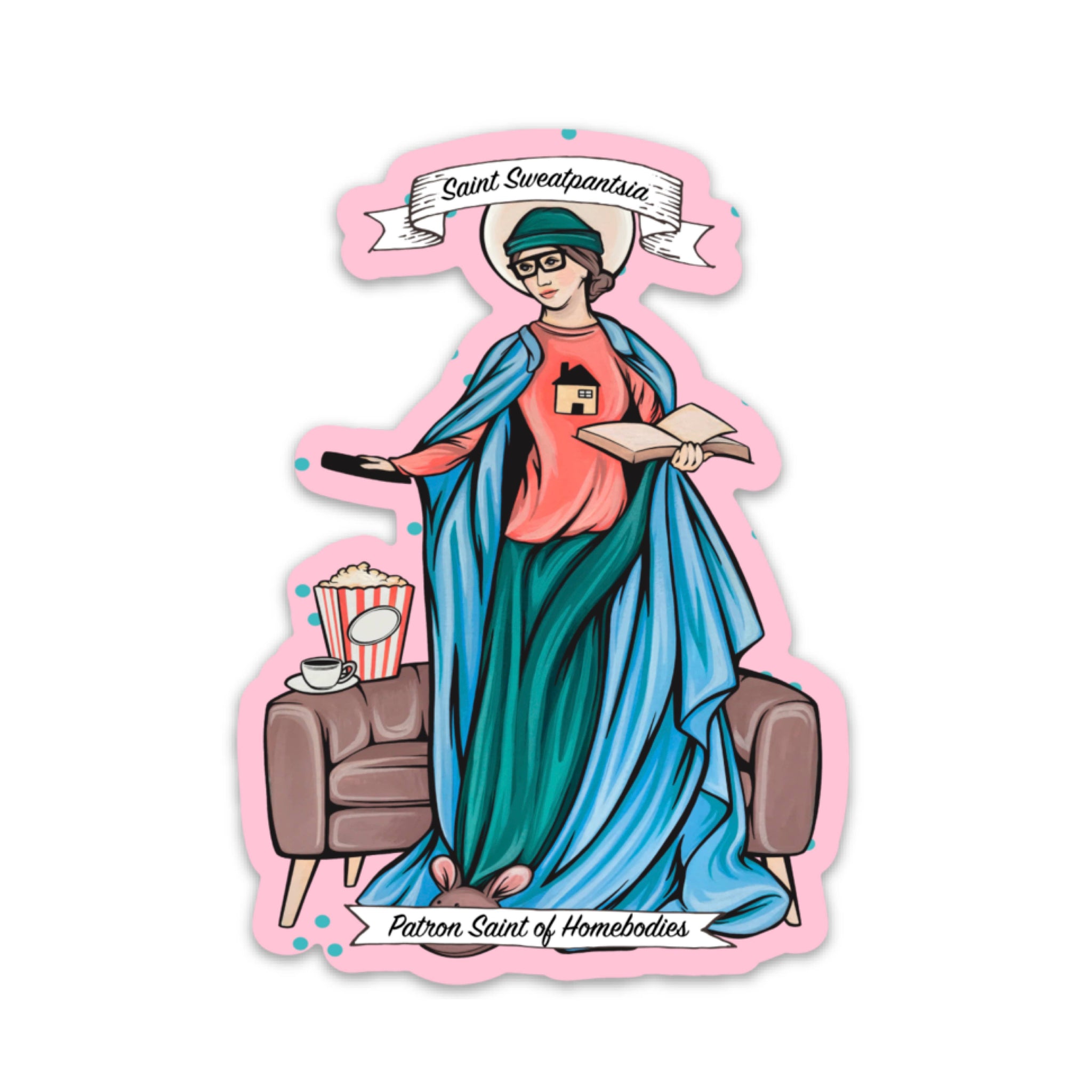 Saint Sweatpantsia Sticker